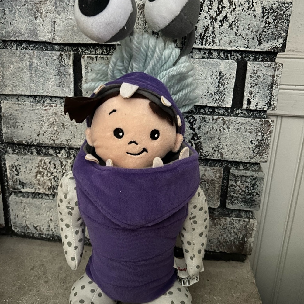 Disney Store Monster Boo Doll Plush Toy Monsters Inc Purple Costume Pixar 12"
